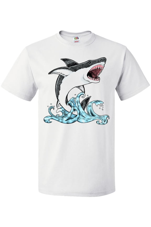 Great White Shark Jumping T-Shirt