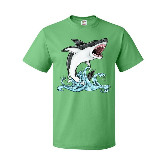 Inktastic Great White Shark Jumping T-Shirt