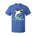 thumbnail image 1 of Inktastic Great White Shark Jumping T-Shirt, 1 of 5