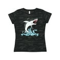 thumbnail image 1 of Inktastic Great White Shark Jumping Women's T-Shirt, 1 of 5