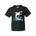 thumbnail image 1 of Inktastic Great White Shark Jumping Youth T-Shirt, 1 of 5