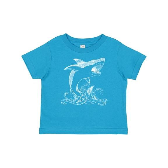 Inktastic Great White Shark Jumping in White Boys or Girls Baby T-Shirt