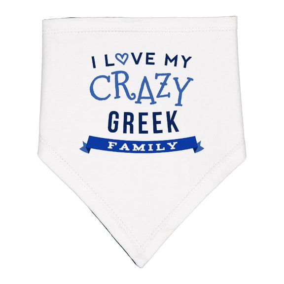 Inktastic Greek Family Funny Baby Bandana Bib