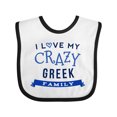 thumbnail image 1 of Inktastic Greek Family Funny Boys or Girls Baby Bib, 1 of 4