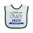 thumbnail image 1 of Inktastic Greek Family Funny Boys or Girls Baby Bib, 1 of 4