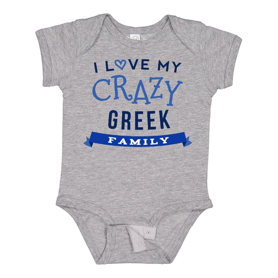 Inktastic Greek Family Funny Boys or Girls Baby Bodysuit