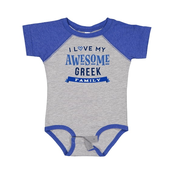 Inktastic Greek Family Pride Awesome Boys or Girls Baby Bodysuit