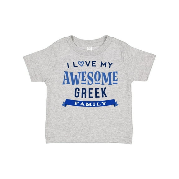Inktastic Greek Family Pride Awesome Boys or Girls Toddler T-Shirt