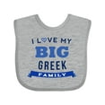 thumbnail image 1 of Inktastic Greek Family Pride Heritage Boys or Girls Baby Bib, 1 of 4