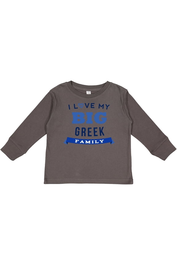 Greek Family Pride Heritage Boys or Girls Long Sleeve Toddler T-Shirt