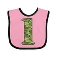 thumbnail image 1 of Inktastic Green Camo 1st Birthday Boys Baby Bib, 1 of 4