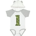 thumbnail image 1 of Inktastic Green Camo 1st Birthday Boys Baby Bodysuit, 1 of 5