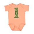 thumbnail image 1 of Inktastic Green Camo 1st Birthday Boys Baby Bodysuit, 1 of 5
