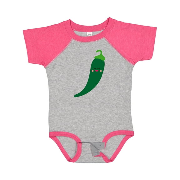 Inktastic Green Chili Pepper Kawaii Boys or Girls Baby Bodysuit