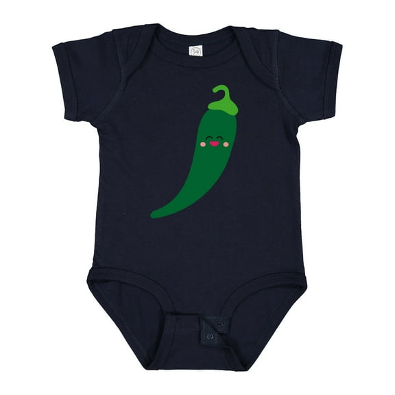 Inktastic Green Chili Pepper Kawaii Boys or Girls Baby Bodysuit
