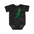 thumbnail image 1 of Inktastic Green Chili Pepper Kawaii Boys or Girls Baby Bodysuit, 1 of 5