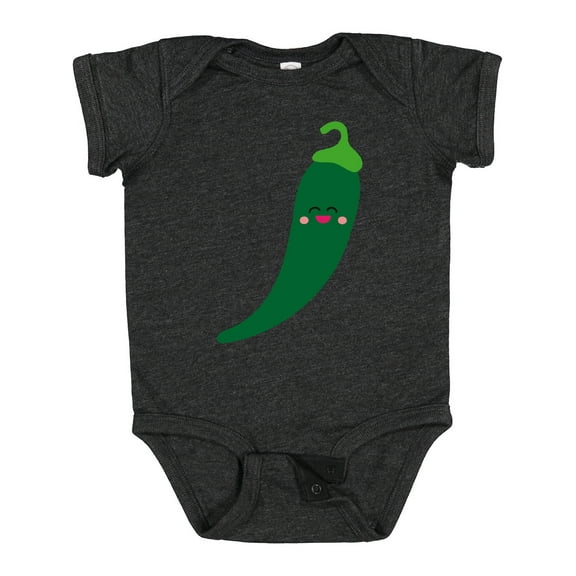 Inktastic Green Chili Pepper Kawaii Boys or Girls Baby Bodysuit
