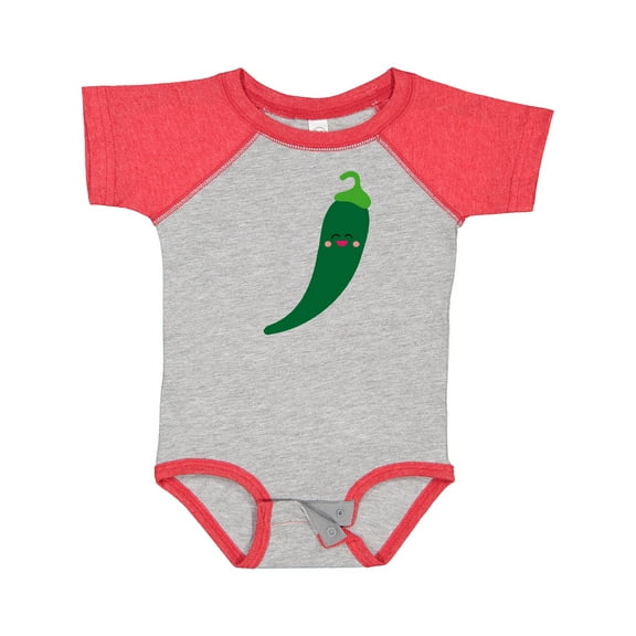 Inktastic Green Chili Pepper Kawaii Boys or Girls Baby Bodysuit