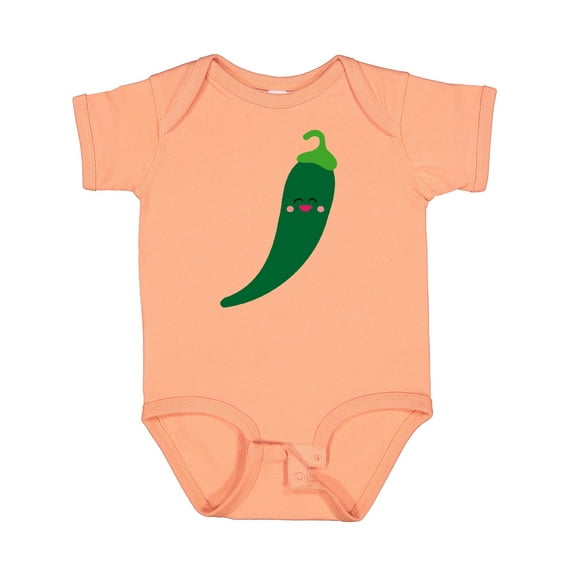 Inktastic Green Chili Pepper Kawaii Boys or Girls Baby Bodysuit