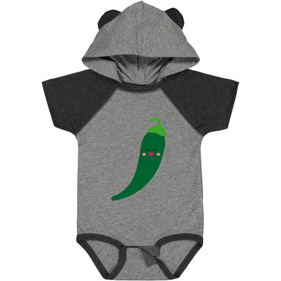 Inktastic Green Chili Pepper Kawaii Boys or Girls Baby Bodysuit
