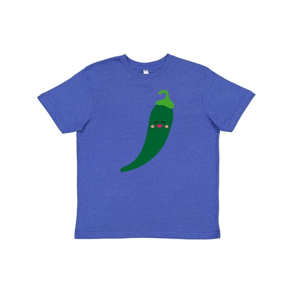 Inktastic Green Chili Pepper Kawaii Youth T-Shirt