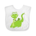 thumbnail image 1 of Inktastic Green Dragon Boys or Girls Baby Bib, 1 of 4