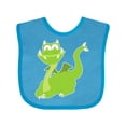 thumbnail image 1 of Inktastic Green Dragon Boys or Girls Baby Bib, 1 of 4