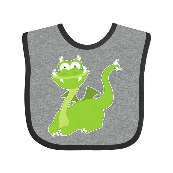 Inktastic Green Dragon Boys or Girls Baby Bib