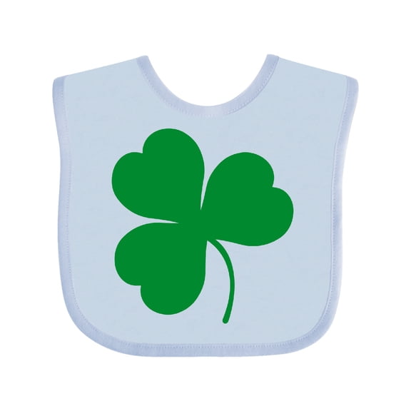 Inktastic Green Irish Shamrock Clover Boys or Girls Baby Bib