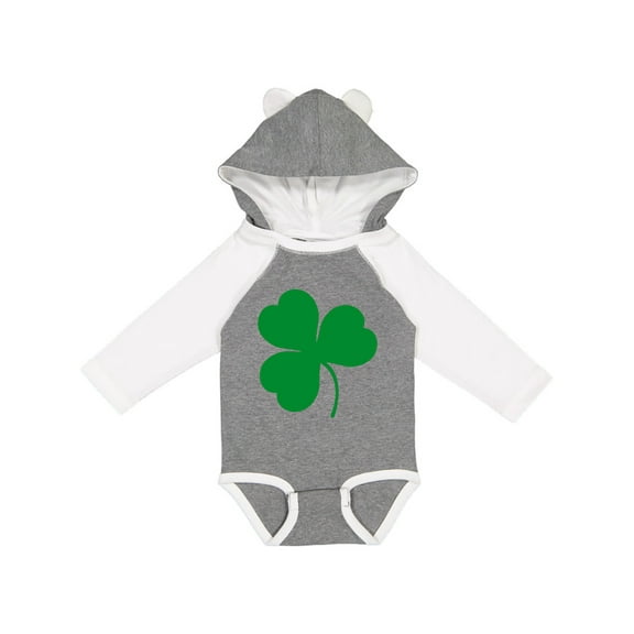 Inktastic Green Irish Shamrock Clover Boys or Girls Long Sleeve Baby Bodysuit