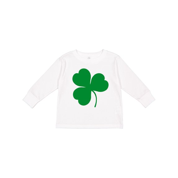 Inktastic Green Irish Shamrock Clover Boys or Girls Long Sleeve Toddler T-Shirt