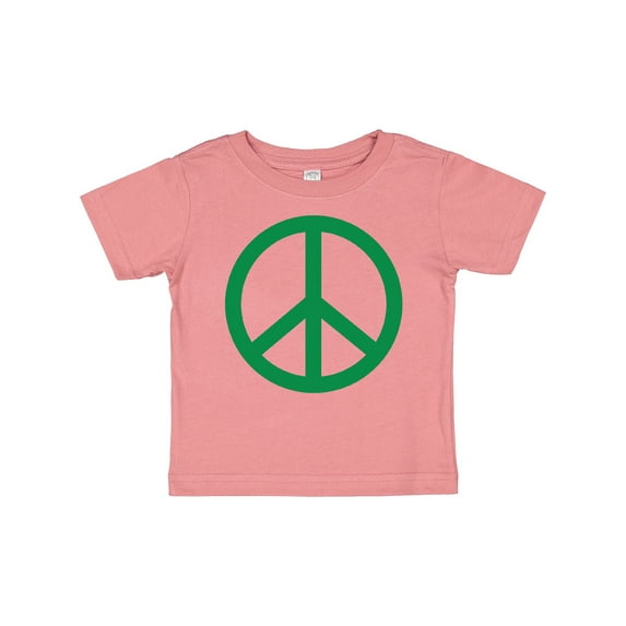 Inktastic Green Symbol Peace Sign Boys or Girls Baby T-Shirt