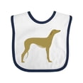thumbnail image 1 of Inktastic Greyhound Boys or Girls Baby Bib, 1 of 4