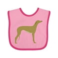 thumbnail image 1 of Inktastic Greyhound Boys or Girls Baby Bib, 1 of 4
