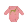 thumbnail image 1 of Inktastic Greyhound Boys or Girls Long Sleeve Baby Bodysuit, 1 of 5