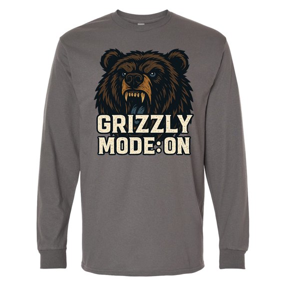 Inktastic Grizzly Bear Long Sleeve T-Shirt