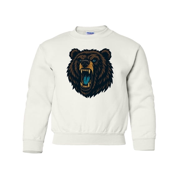 Inktastic Grizzly Bear Youth Sweatshirt