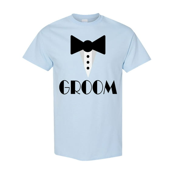 Inktastic Groom Mock Tuxedo T-Shirt
