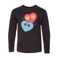 thumbnail image 1 of Inktastic Groovy Valentine Vibes Valentines Day Long Sleeve Youth T-Shirt, 1 of 5