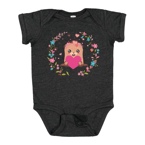 Inktastic Groundhog Day Cute Girls Girls Baby Bodysuit