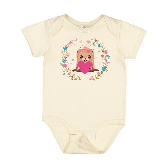 Inktastic Groundhog Day Cute Girls Girls Baby Bodysuit