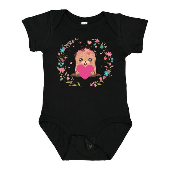 Inktastic Groundhog Day Cute Girls Girls Baby Bodysuit