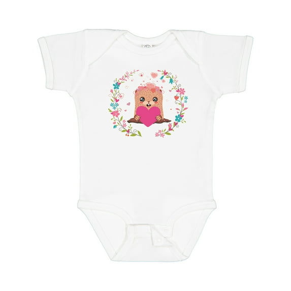Inktastic Groundhog Day Cute Girls Girls Baby Bodysuit