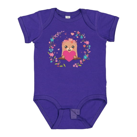 Inktastic Groundhog Day Cute Girls Girls Baby Bodysuit