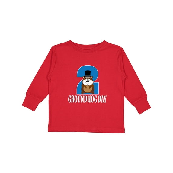 Inktastic Groundhog Day February 2 Boys or Girls Long Sleeve Toddler T-Shirt