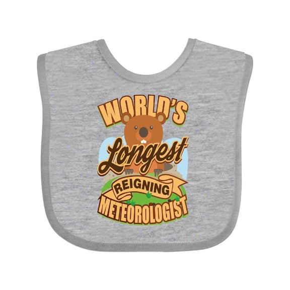 Inktastic Groundhog Day Meterologist Weather Boys or Girls Baby Bib