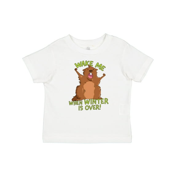 Inktastic Groundhog Day Wake Me When Winter is Over Boys or Girls Baby T-Shirt