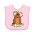 thumbnail image 1 of Inktastic Groundhog Day Wake Me when Winter is over Boys or Girls Baby Bib, 1 of 4