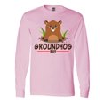 thumbnail image 1 of Inktastic Groundhog Day with Cute Groundhog Illustration Long Sleeve T-Shirt, 1 of 5