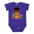 thumbnail image 1 of Inktastic Groundhog Day with Groundhog in Top Hat Boys or Girls Baby Bodysuit, 1 of 5